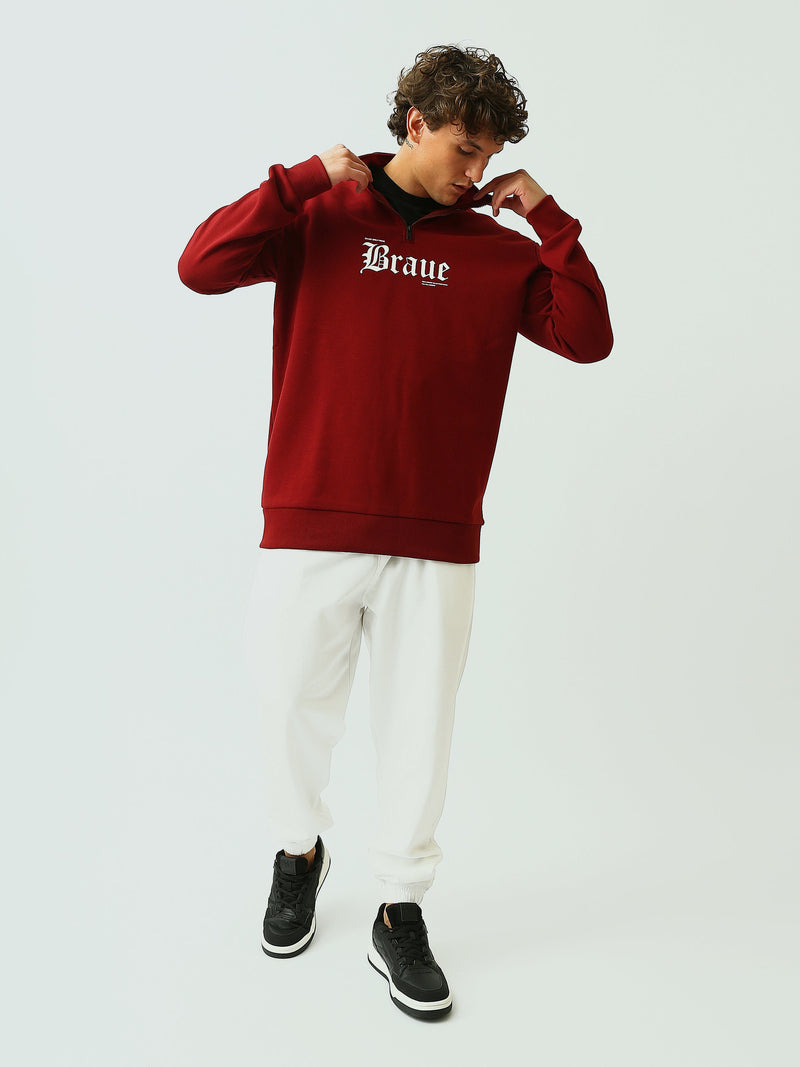 Sweat homme col montant zippé avec logo – Style urbain et confort premium - SWS26WQNK26591TM1