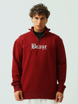 Sweat homme col montant zippé avec logo – Style urbain et confort premium - SWS26WQNK26591TM1