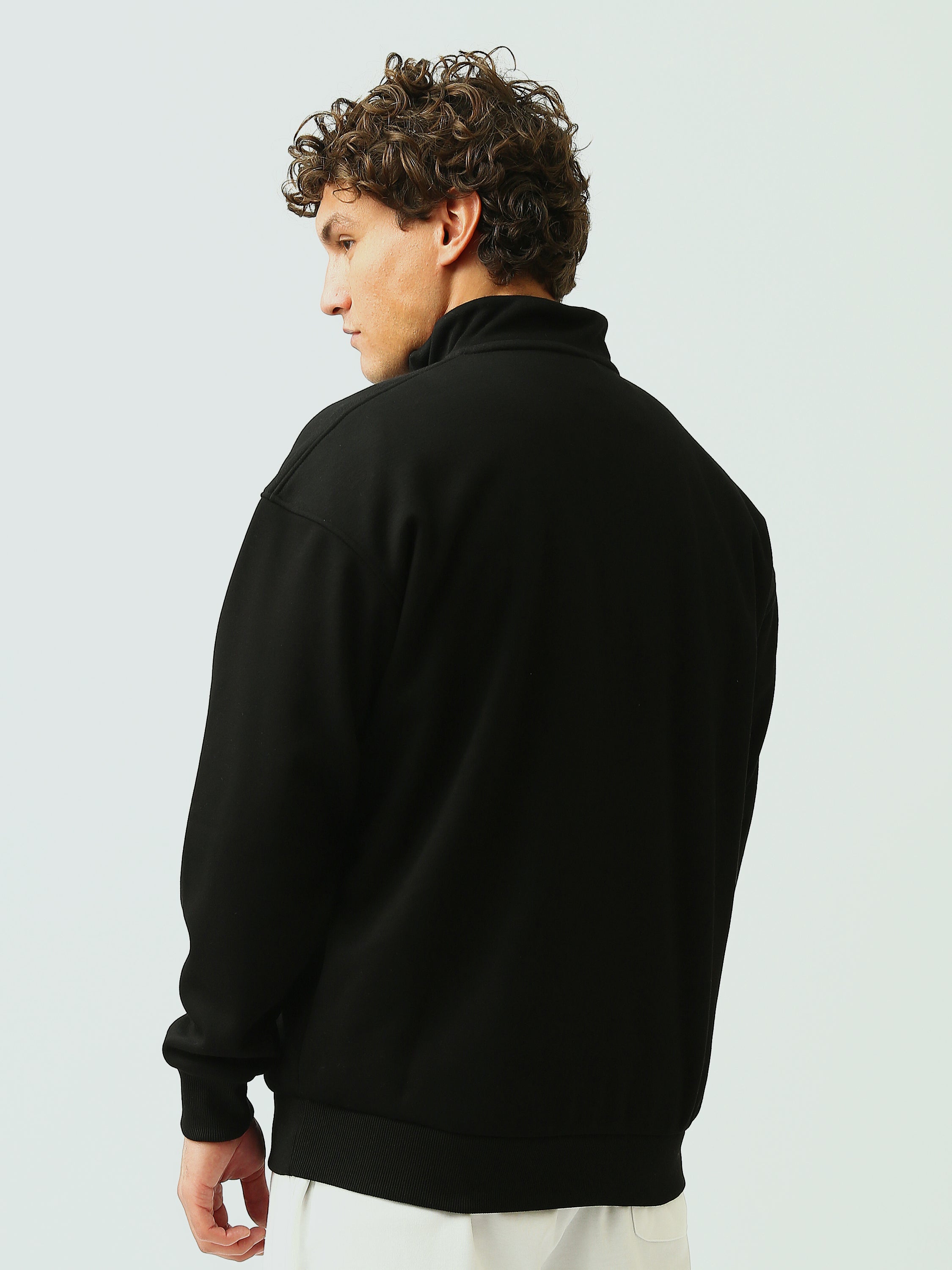 Sweat Homme Col Montant Zippé Oversize Imprimé BANKROCK - SWS26WQNL26440TM1