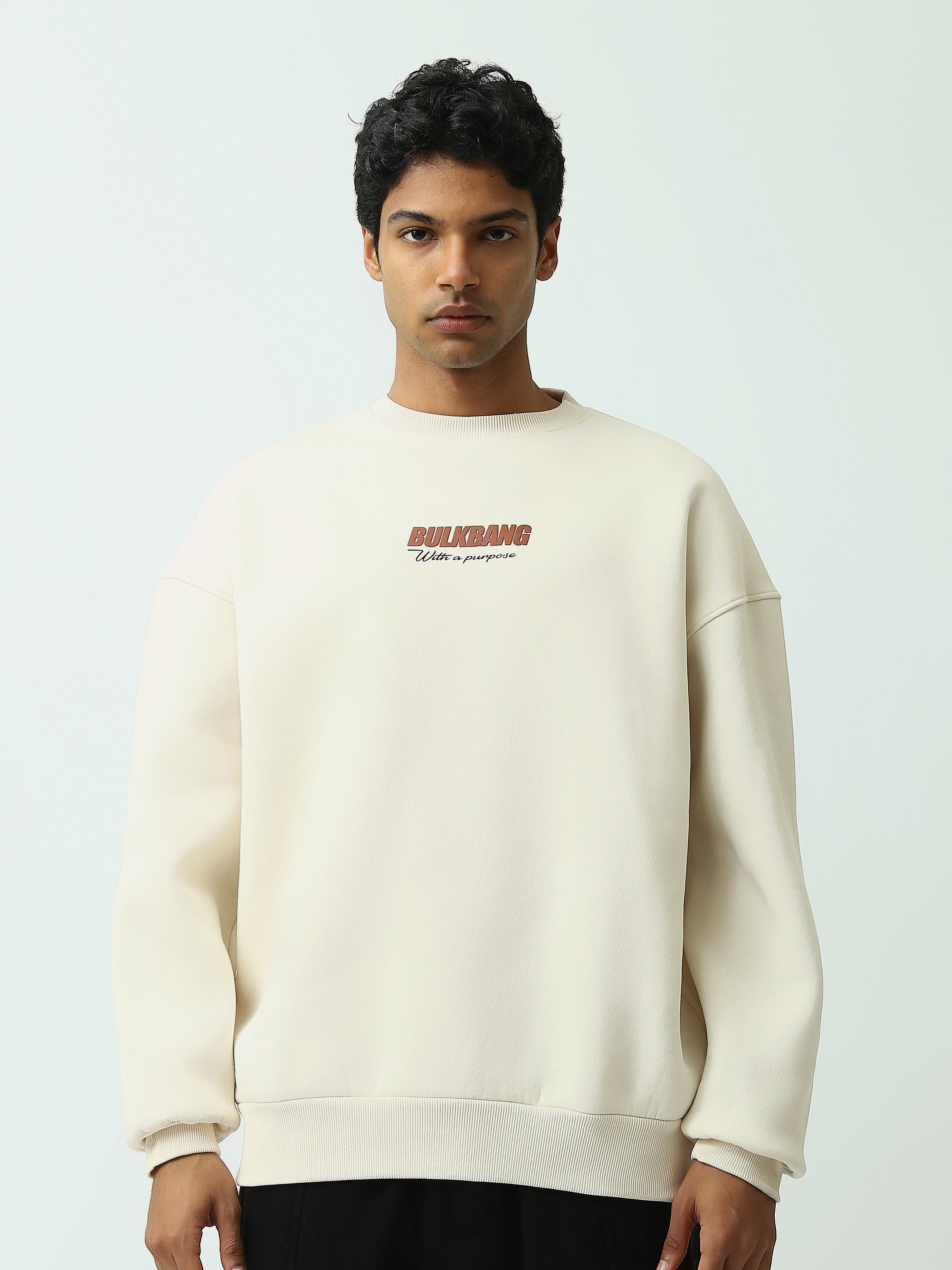 Sweat Homme Oversize Col Rond Sweatshirt - SWS26WRNL26548TM1