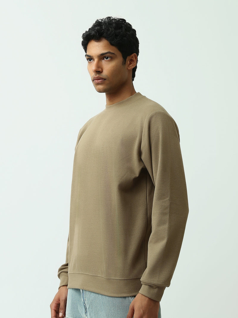Sweatshirt homme à col rond – Design minimaliste et confort quotidien - SWS26WRPL26427TM1
