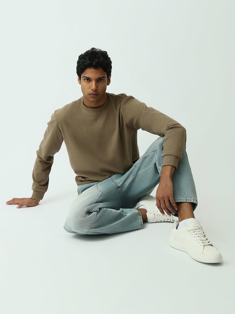 Sweatshirt homme à col rond – Design minimaliste et confort quotidien - SWS26WRPL26427TM1