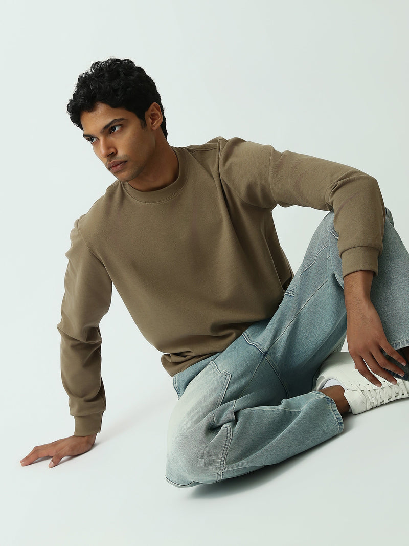 Sweatshirt homme à col rond – Design minimaliste et confort quotidien - SWS26WRPL26427TM1