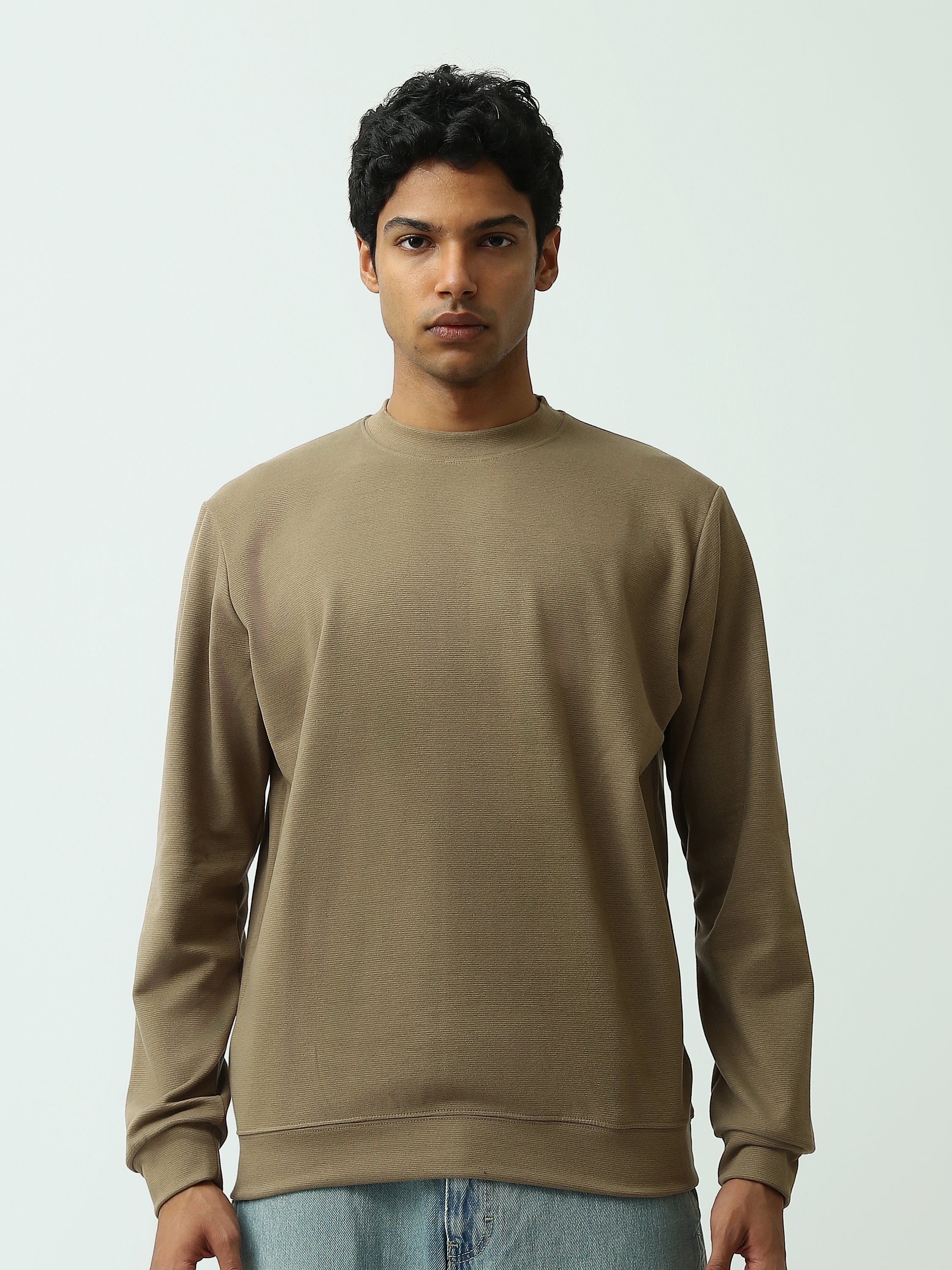 Sweatshirt homme à col rond – Design minimaliste et confort quotidien - SWS26WRPL26427TM1