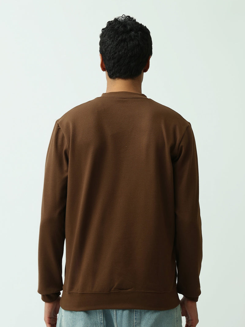 Sweatshirt homme à col rond – Design minimaliste et confort quotidien - SWS26WRPL26427TM1