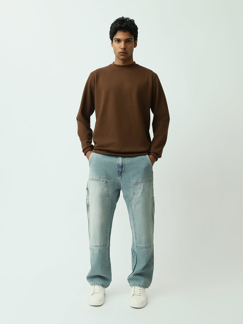 Sweatshirt homme à col rond – Design minimaliste et confort quotidien - SWS26WRPL26427TM1