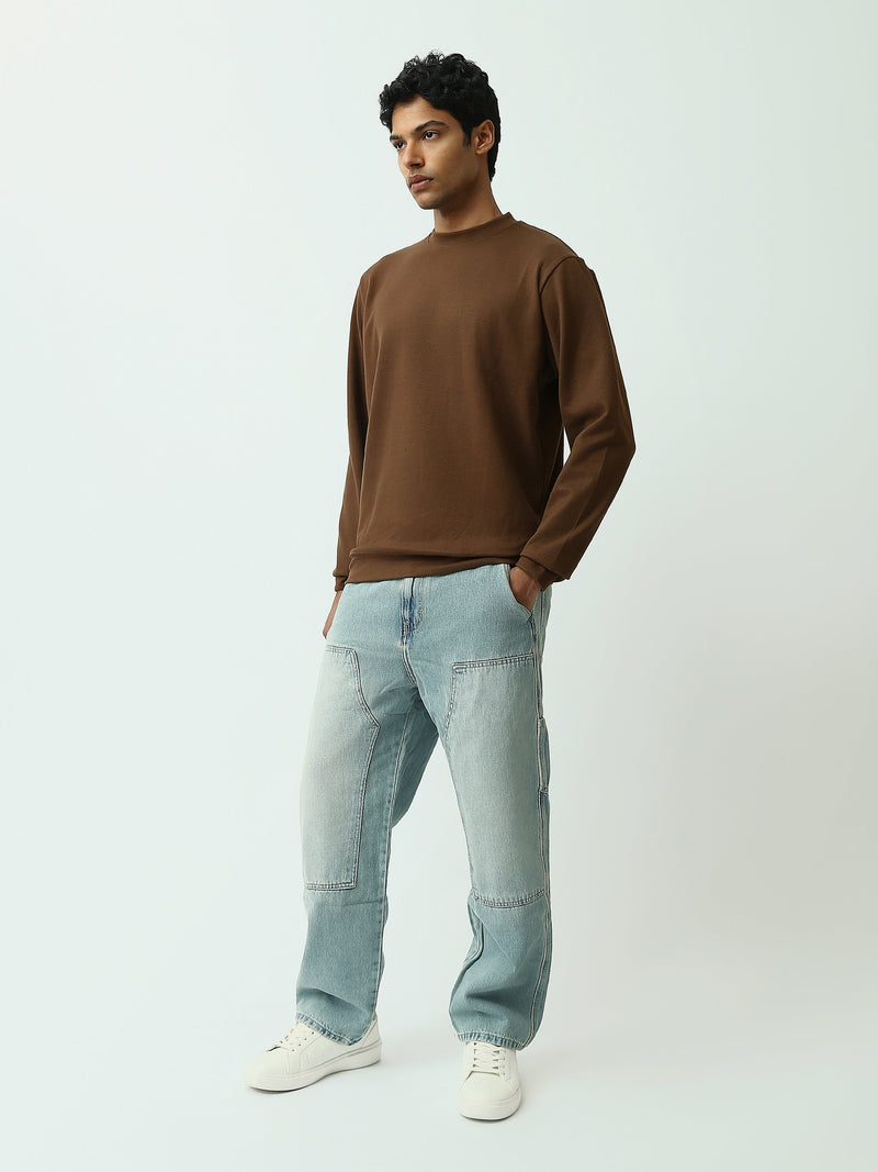 Sweatshirt homme à col rond – Design minimaliste et confort quotidien - SWS26WRPL26427TM1