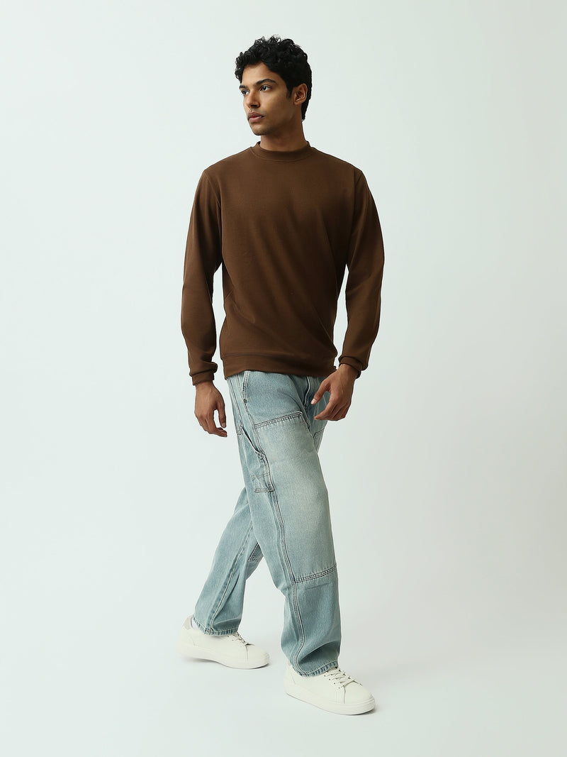 Sweatshirt homme à col rond – Design minimaliste et confort quotidien - SWS26WRPL26427TM1