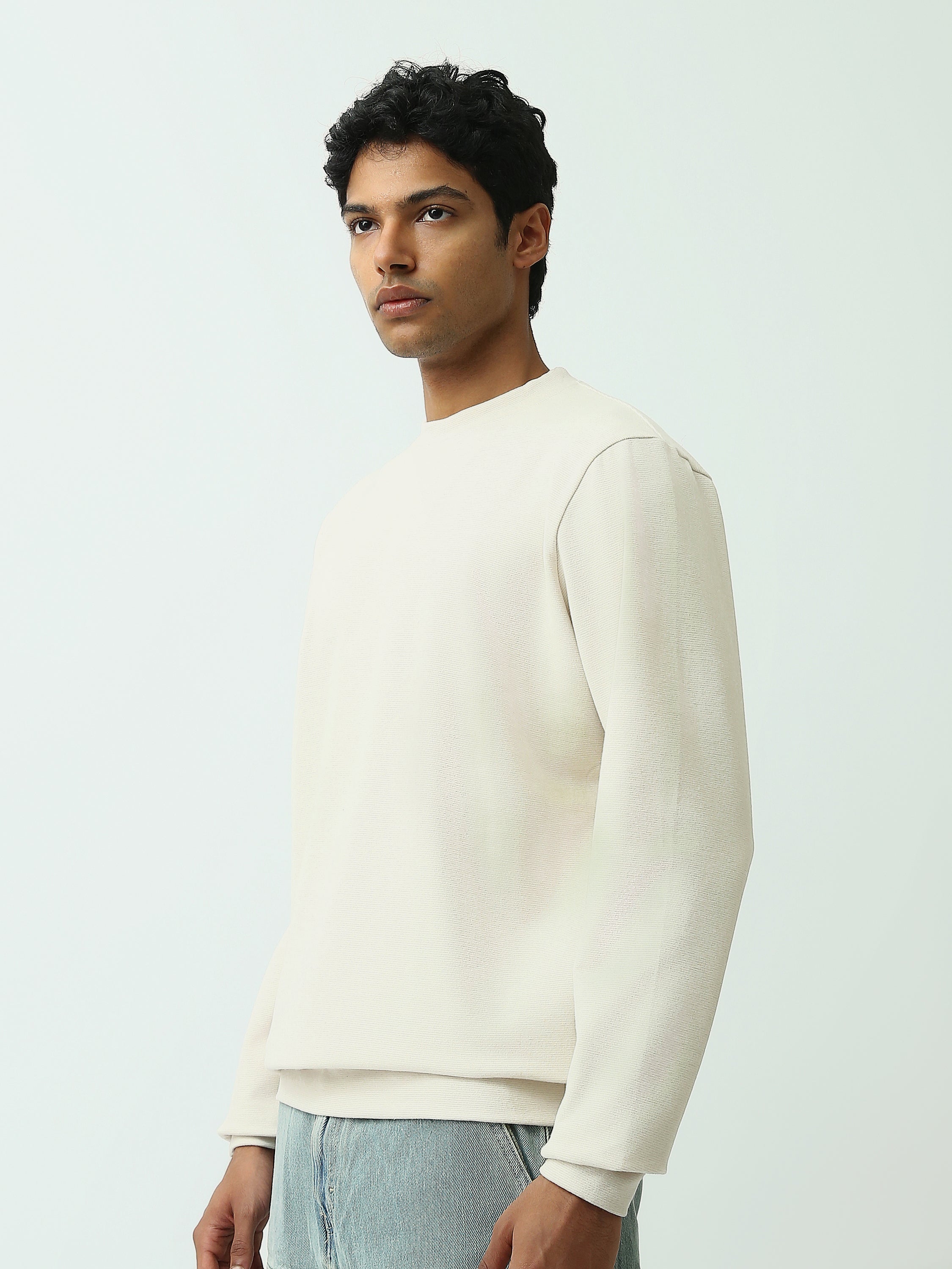 Sweatshirt homme à col rond – Design minimaliste et confort quotidien - SWS26WRPL26427TM1