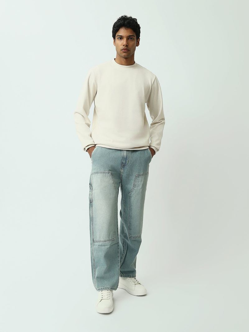 Sweatshirt homme à col rond – Design minimaliste et confort quotidien - SWS26WRPL26427TM1