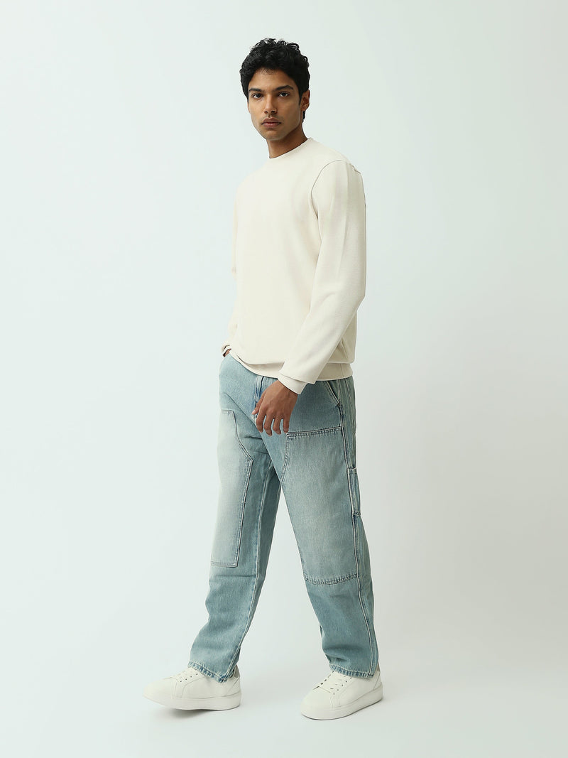 Sweatshirt homme à col rond – Design minimaliste et confort quotidien - SWS26WRPL26427TM1