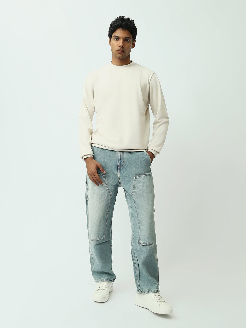 Sweatshirt homme à col rond – Design minimaliste et confort quotidien - SWS26WRPL26427TM1