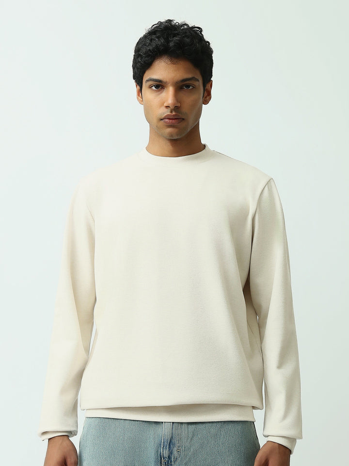 Sweatshirt homme à col rond – Design minimaliste et confort quotidien - SWS26WRPL26427TM1