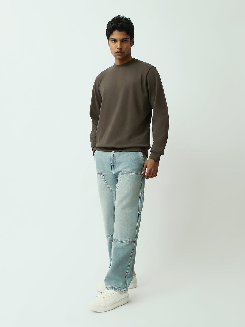 Sweatshirt homme à col rond – Design minimaliste et confort quotidien - SWS26WRPL26427TM1