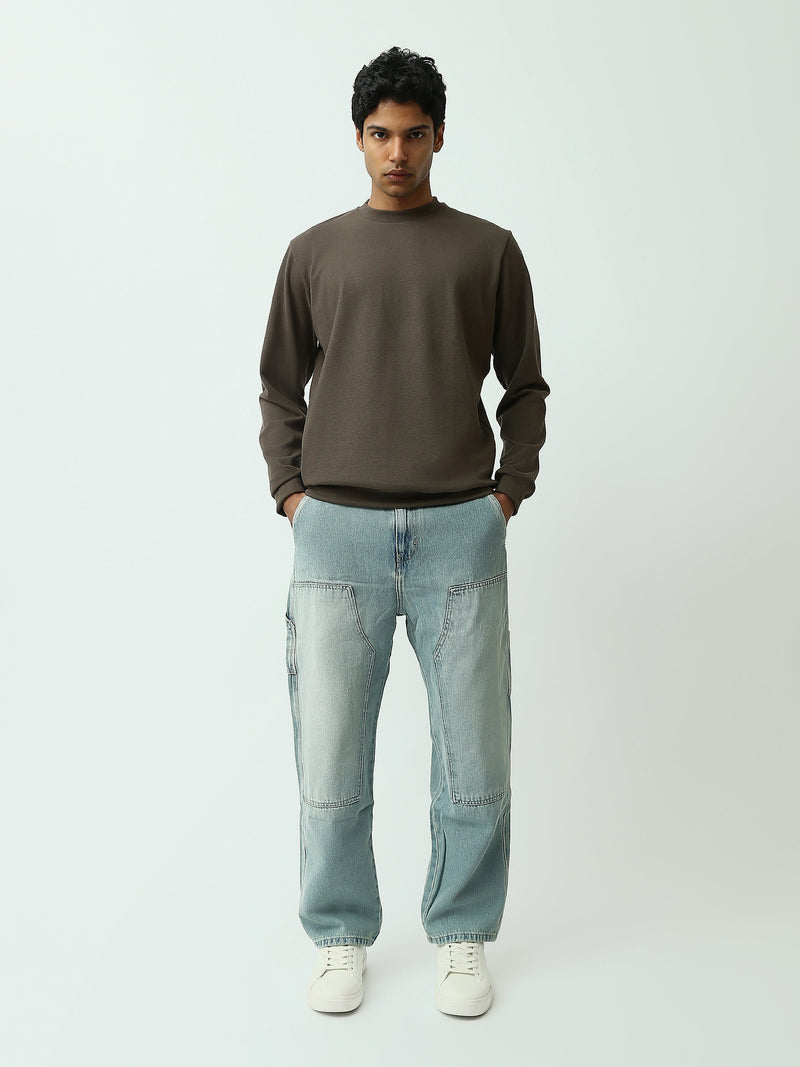 Sweatshirt homme à col rond – Design minimaliste et confort quotidien - SWS26WRPL26427TM1