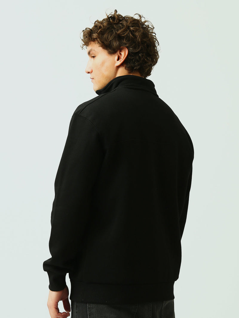 Sweat Homme Col Montant à Demi-Zip Oversize - SWS26WTPL26501TM1