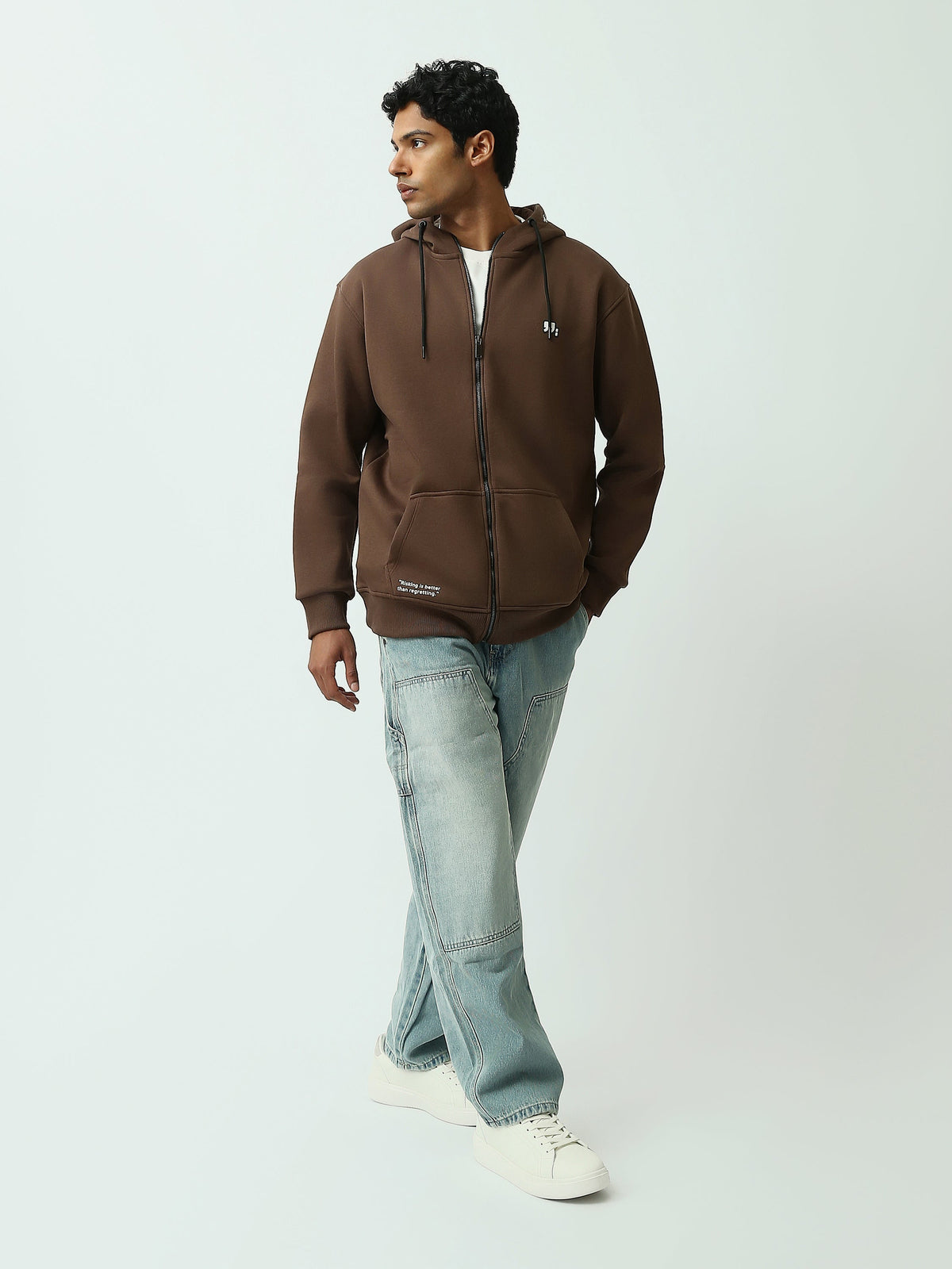 Sweat Zippé Homme à Capuche – Style Casual Moderne - SWS26WZNK26423TM1