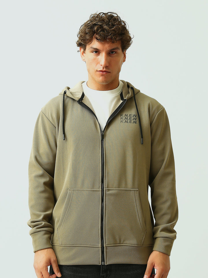 Sweat à Capuche Homme Zippé Oversize K.N.E.W - SWS26WZNK26438TM1