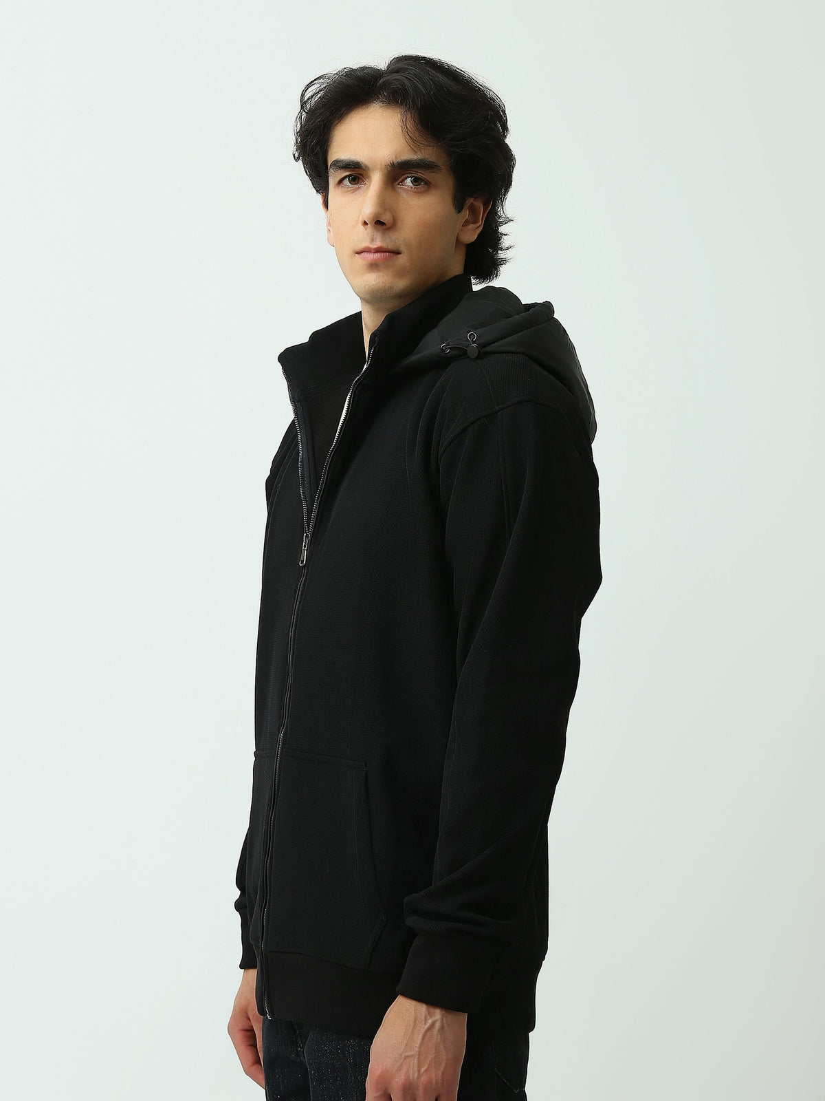Sweatshirt Zippé Homme à Capuche – Style Casual Moderne - SWS26WZPK26422TM1