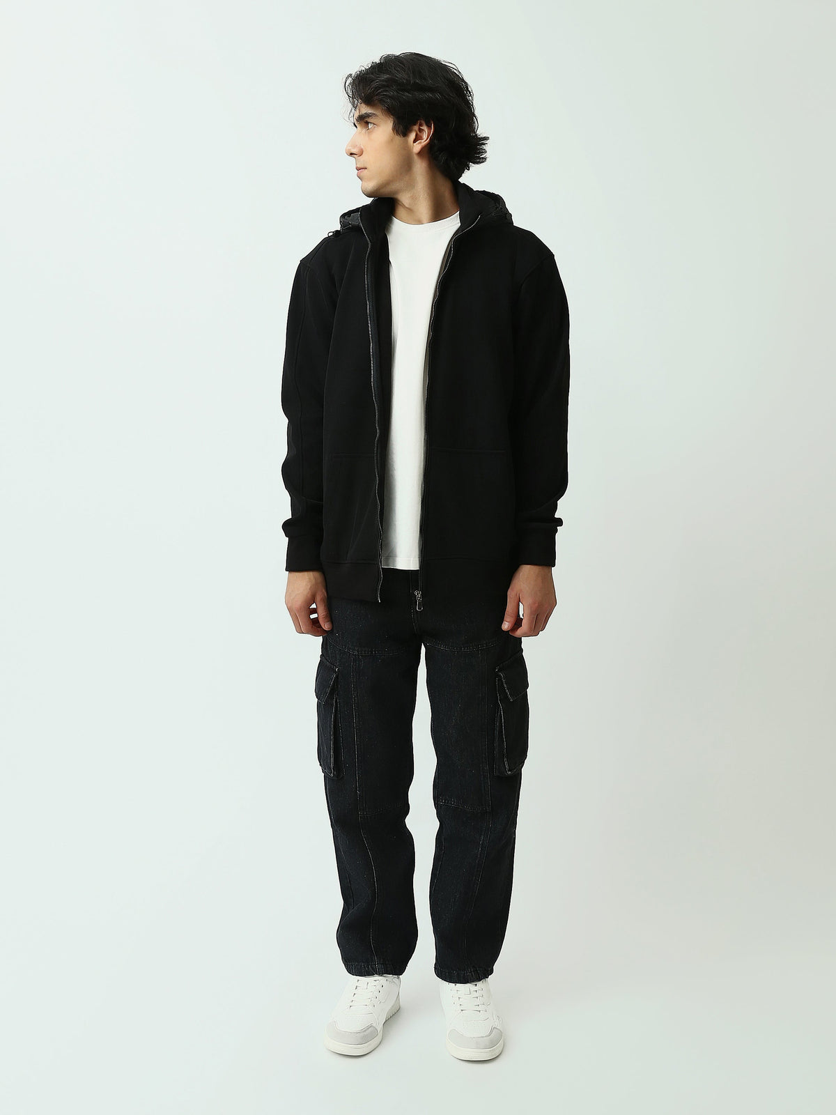 Sweatshirt Zippé Homme à Capuche – Style Casual Moderne - SWS26WZPK26422TM1