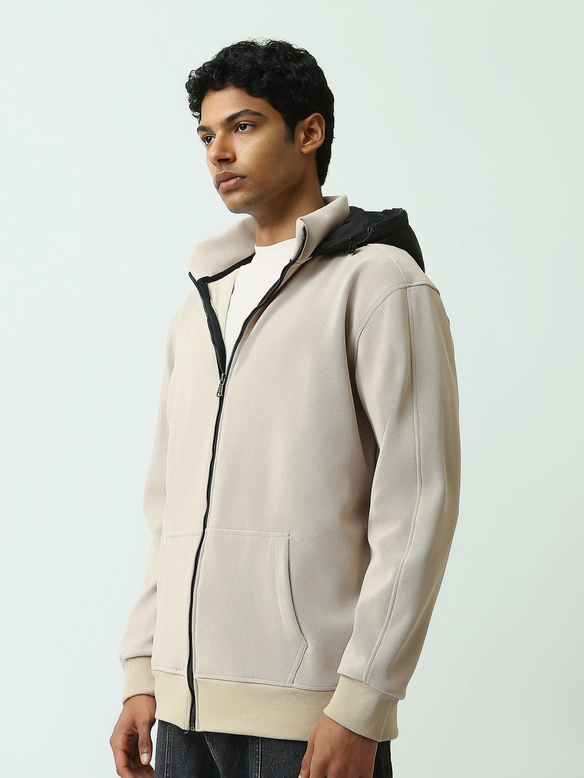 Sweatshirt Zippé Homme à Capuche – Style Casual Moderne - SWS26WZPK26422TM1