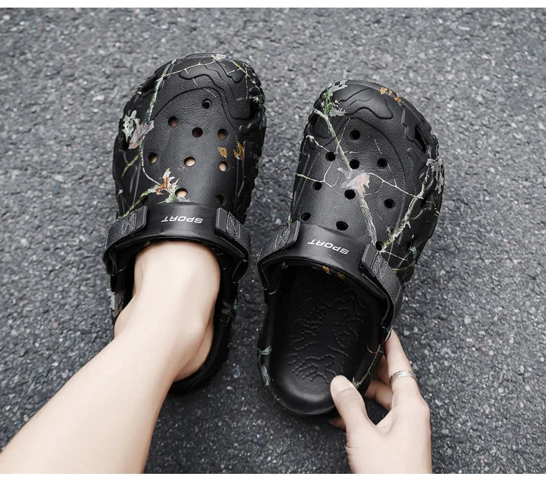 Men Shoes Slippers Men Garden Flat Sandals Platform Sandals Man Summer Sandals 2024 Male Sneakers Outdoor Flip Flops Home Clogs MU Group