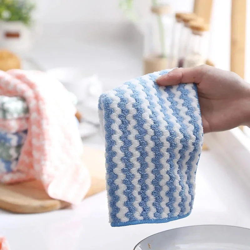 Kitchen Dishwashing Cloth Superfine Fiber Water Absorbent Cleaning Cloth Multipurpose Household Wipe Towels Cleaning MU Group
