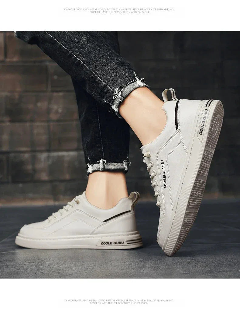 Chaussures Homme Blancs – Sneakers Tendances et Respirantes, Baskets de Sport et Loisirs, Chaussures Printemps Été 2025