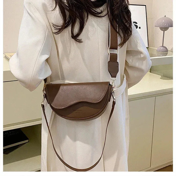Sac à Main Femme Petit Sac Armpit en Cuir PU – Sac Bandoulière Chaîne Tendance pour l'Été