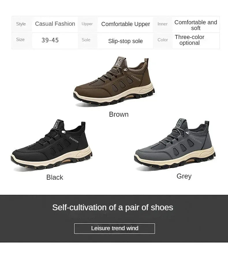 Chaussures de Randonnée Homme – Sneakers Respirantes et Légères, Chaussures de Marche Extérieures pour l’Été, Confort et Stabilité