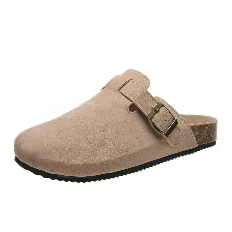 Chaussons Femme Fermés – Sandales à Semelle Plate, Sabots Vintage de Jardin, Tongs Mode 2024 - Justyol