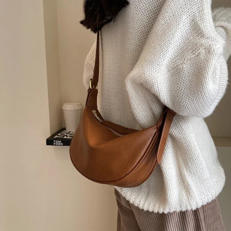Sac à Main Femme Rétro – Sac à Bandoulière et Hobo Grand Capacité, Sac Soft Luxe et Pratique - Justyol
