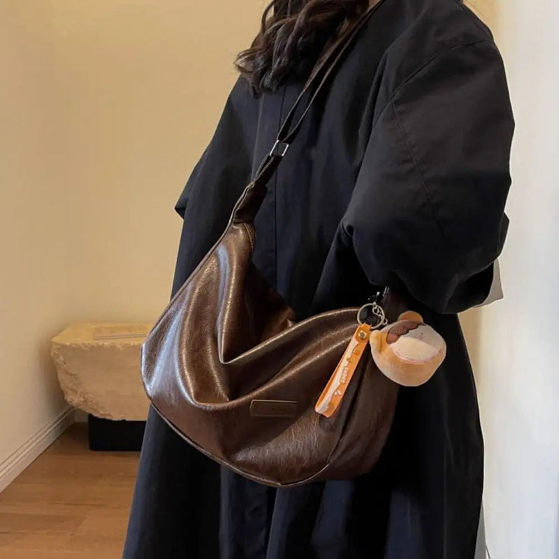 Sac Sous l'Aisselle Femme – Sac Dumpling Rétro, Sac à Bandoulière Tendance et Polyvalent, Sac Bandoulière et Crossbody