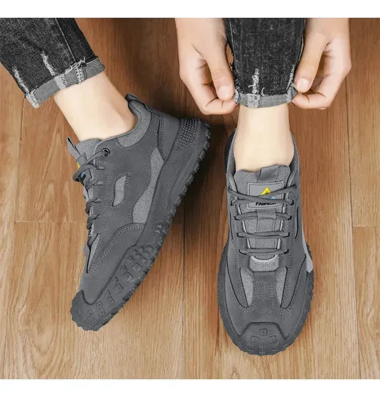 Chaussures Homme Respirantes et Légères – Baskets Casual et Outils, Chaussures de Travail et de Loisirs, Modèle 2025