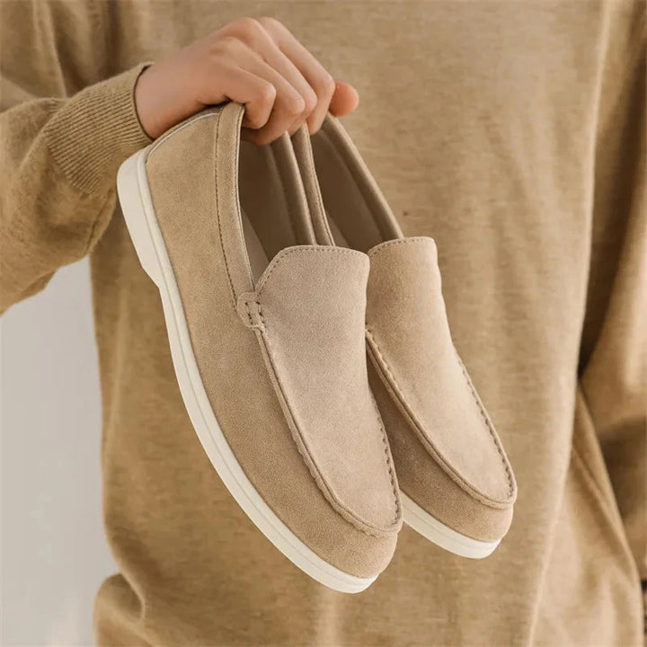 Mocassins Homme Classiques – Chaussures Décontractées en Cuir Suédé, Loafers Britaniques, Baskets Antidérapantes Confortables