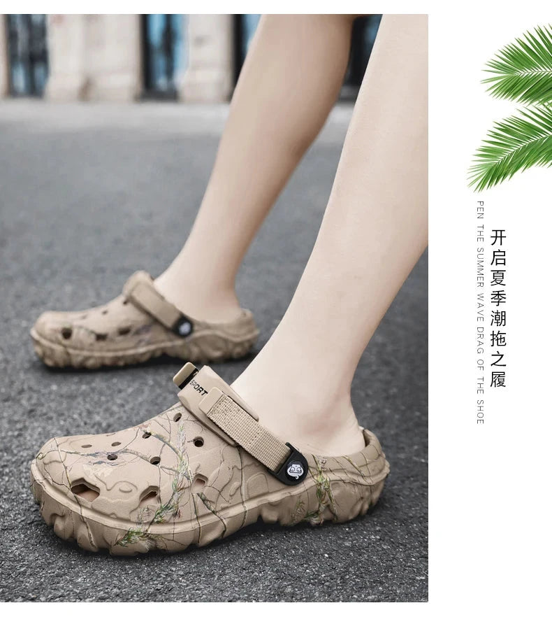 Men Shoes Slippers Men Garden Flat Sandals Platform Sandals Man Summer Sandals 2024 Male Sneakers Outdoor Flip Flops Home Clogs MU Group