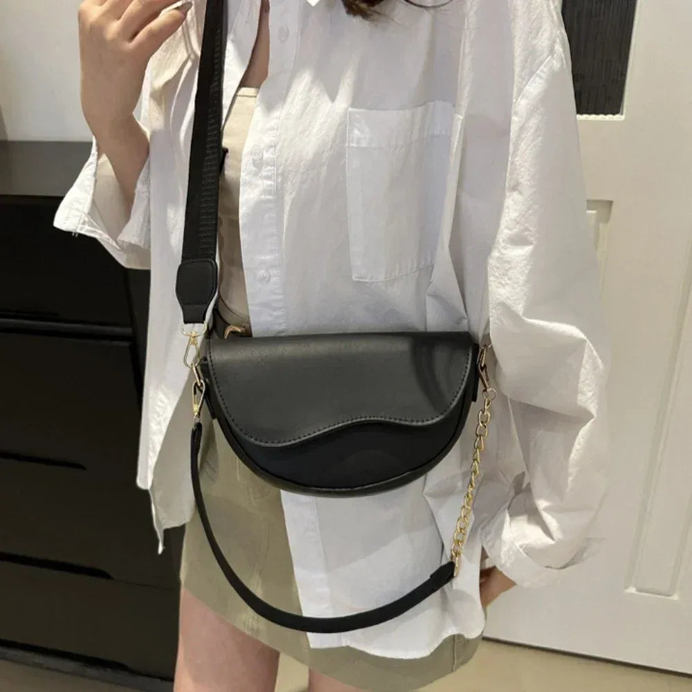 Sac à Main Femme Vintage en Cuir PU – Sac à Bandoulière à Double Poignées, Sac Crossbody Solide et Élégant - Justyol