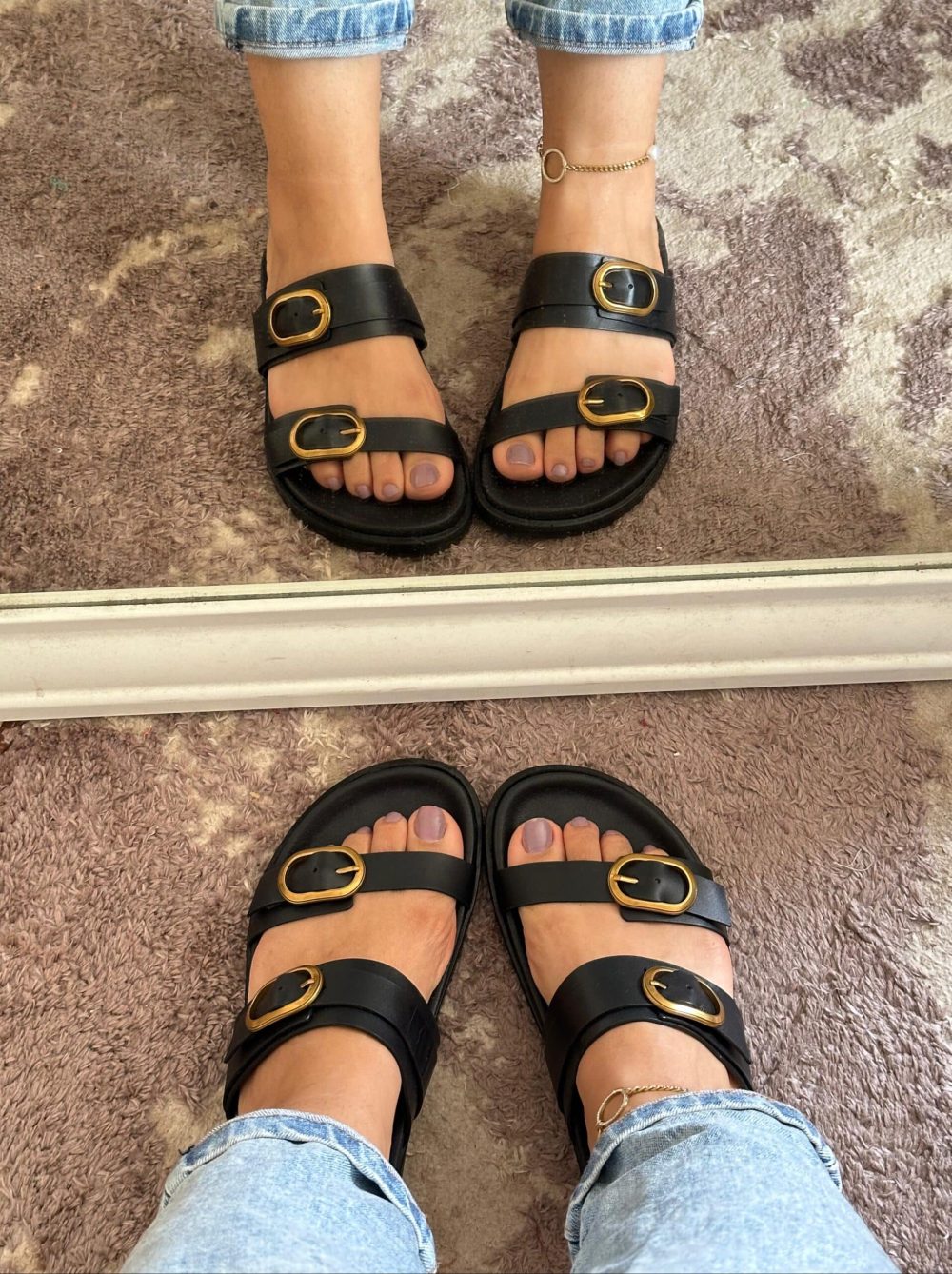 Sandale femme EN CUIR VÉRITABLE – op213