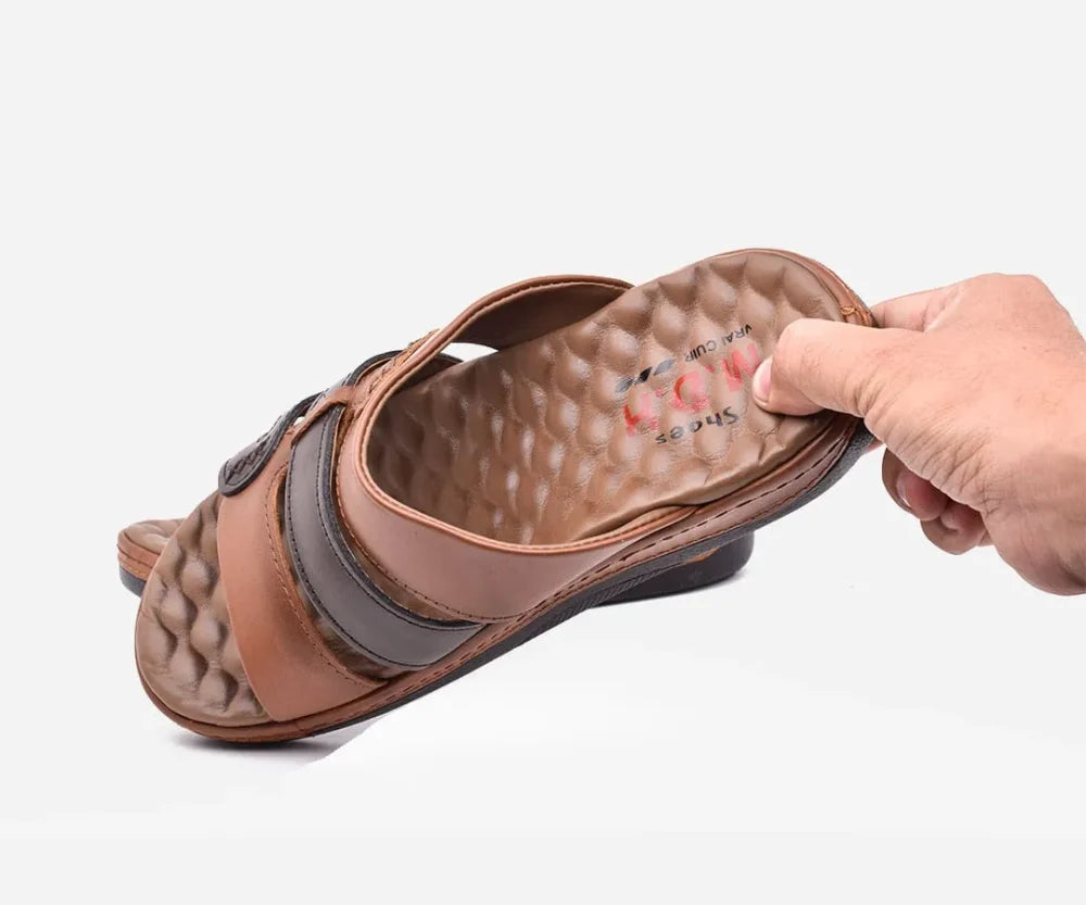 Sandales homme medical en cuir véritable – op148