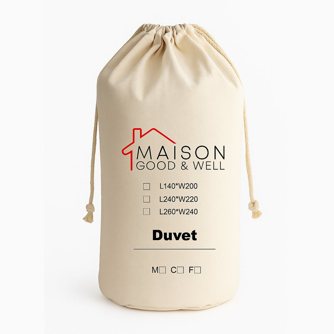 Couette chaude microfibre – 450g Maison good and well