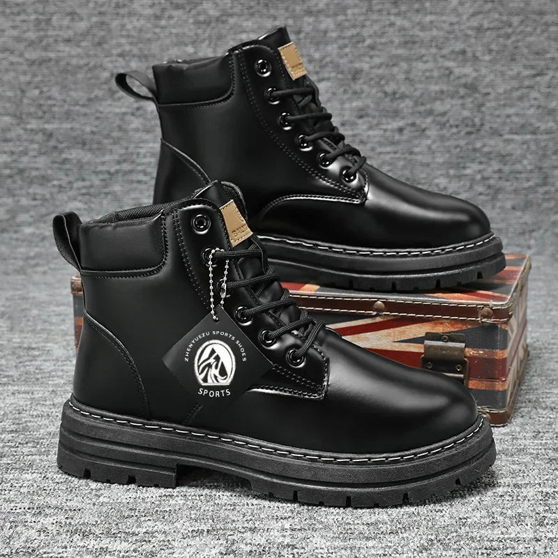 Bottes Homme Casual Hiver avec Semelle Élevée – Design Moderne et Élégant