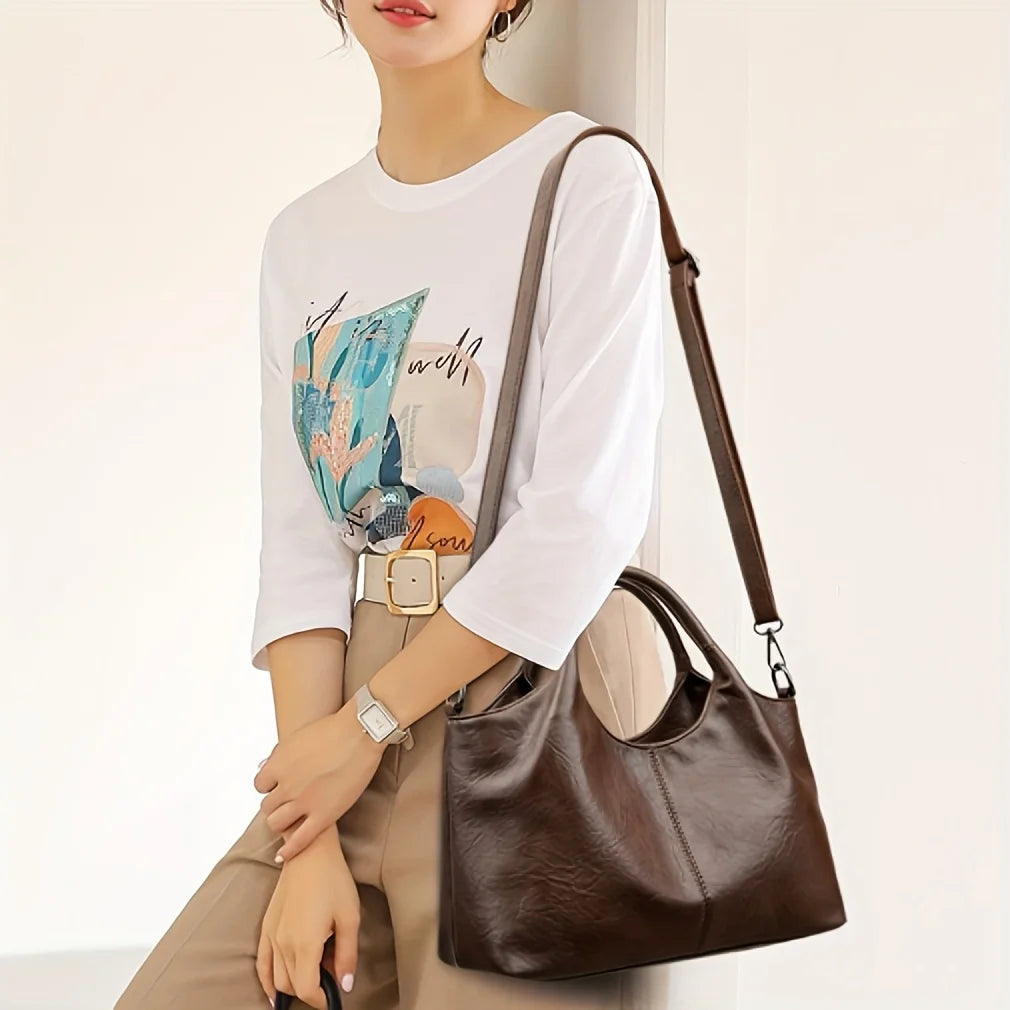 Sac à Main Femme Grande Capacité – Sac Bandoulière Détachable Élégant
