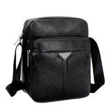 Sac Messenger Homme Vertical en Cuir PU – Sac Bandoulière Business Casual Style Coréen
