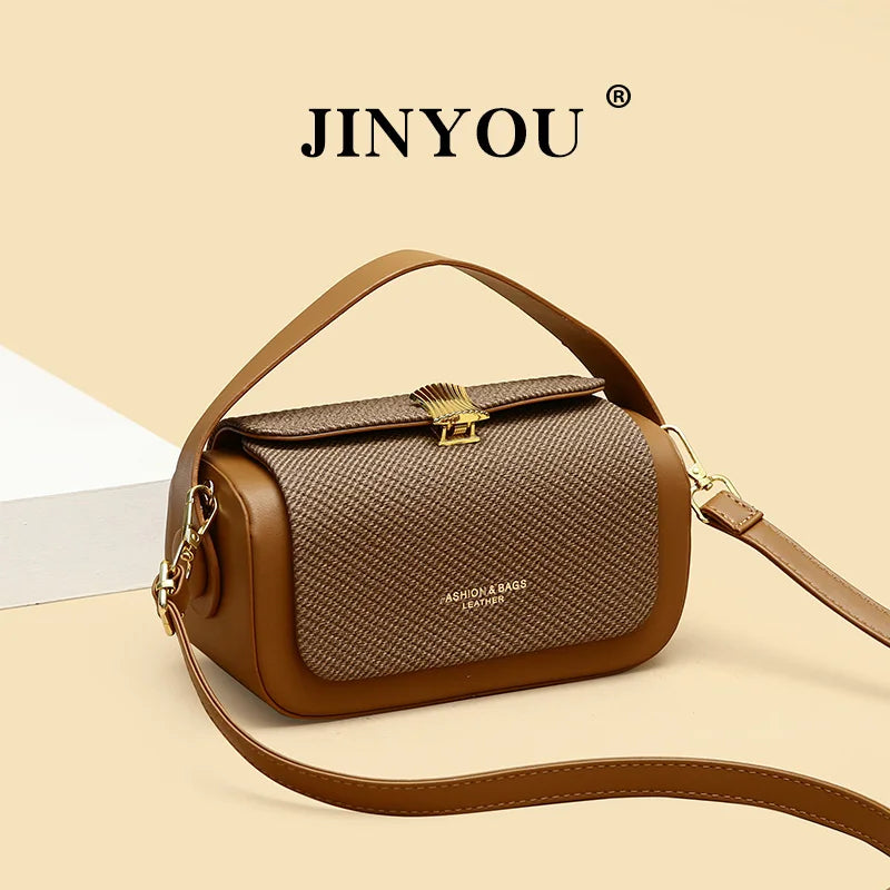 Sac Bandoulière Femme Carré en PU – Sac à Main Vintage Détachable et Tendance