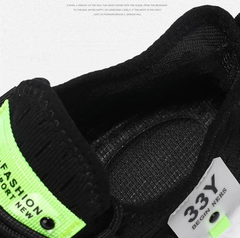 Chaussure Homme Sportive avec Semelle Blanche Élevée – Légère et Confortable pour l'Usage Quotidien