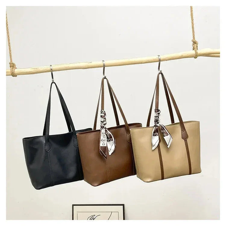 Sac à Main Femme Été – Sac à Bandoulière Noir, Sac Tote Grande Capacité, Sac Commuter Tendance