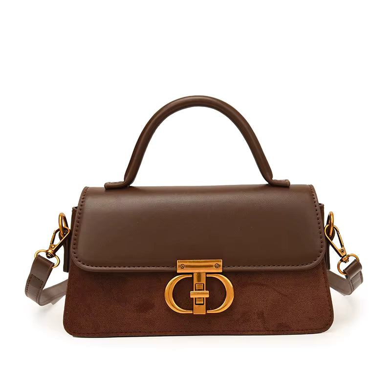 Sac à Main Femme Petit Cuir – Sac Armpit Vintage, Sac Bandoulière avec Chaîne et Fermeture à Zip et Boucle