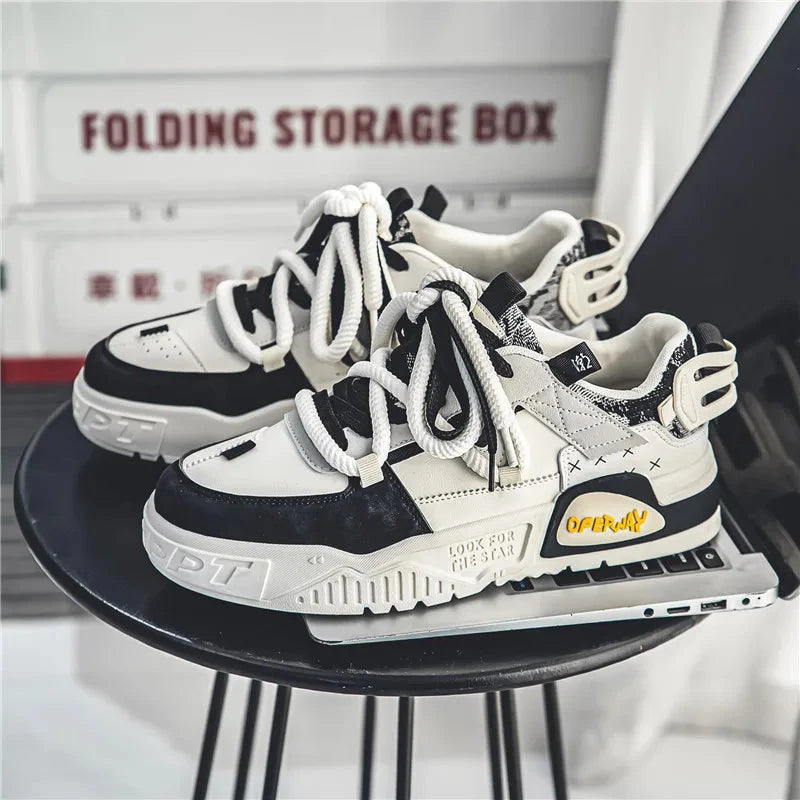 Men's motorcycle shoes, trendy and fashionable board shoes MU Group