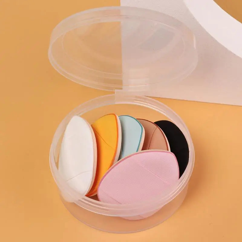 10Pcs Mini Finger Puff Foundation Small Air Cushion Powder Sponge Face Concealer BB Cream Cosmetic Applicator Makeup Tools