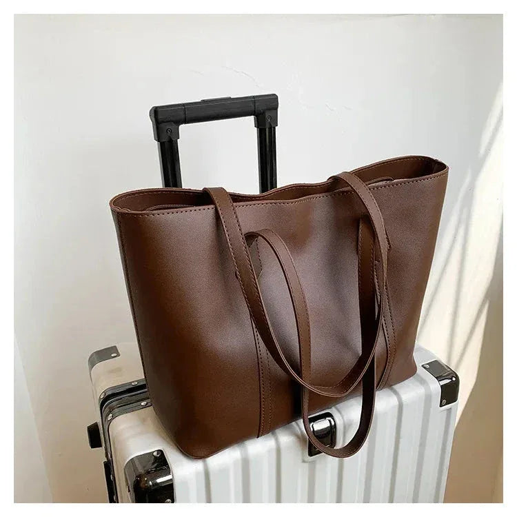 Sac à Main Femme Été – Sac à Bandoulière Noir, Sac Tote Grande Capacité, Sac Commuter Tendance - Justyol